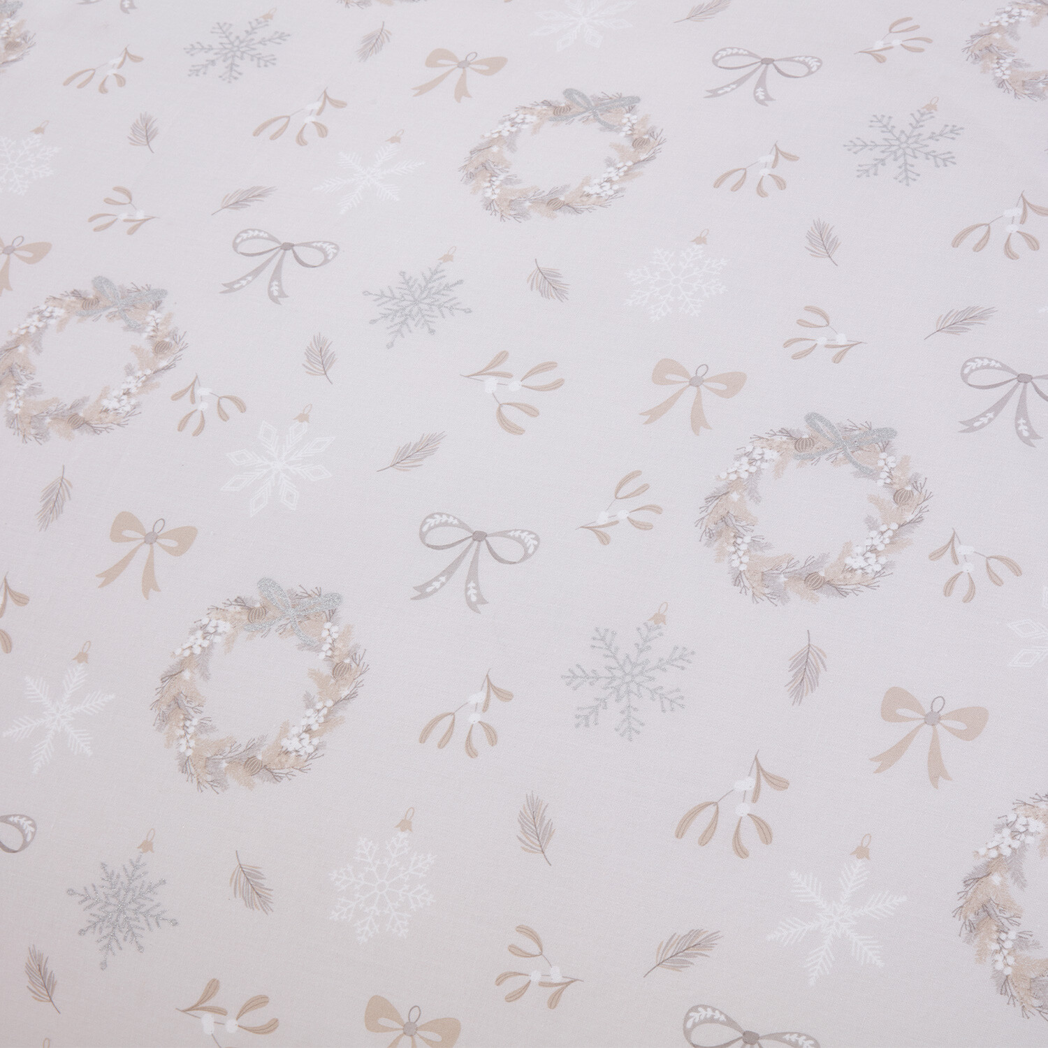 Mistletoe Wishes Duvet Set - Natural / Superking Image 3