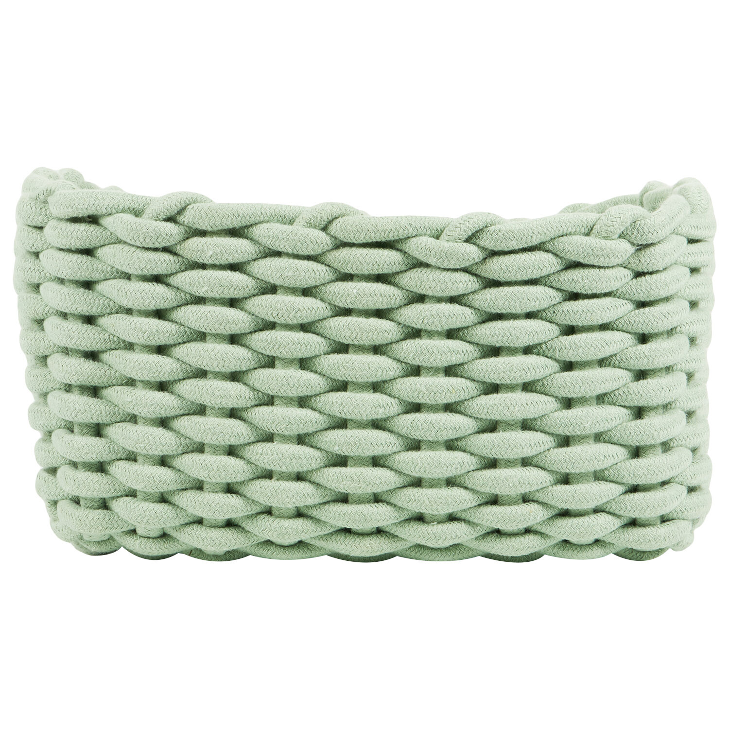 Set of 3 Rope Storage Baskets - Sage Image 1