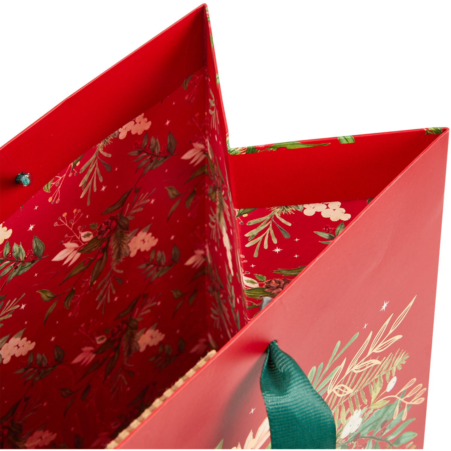Wreath Merry Christmas Giftbag Large - Red Image 4