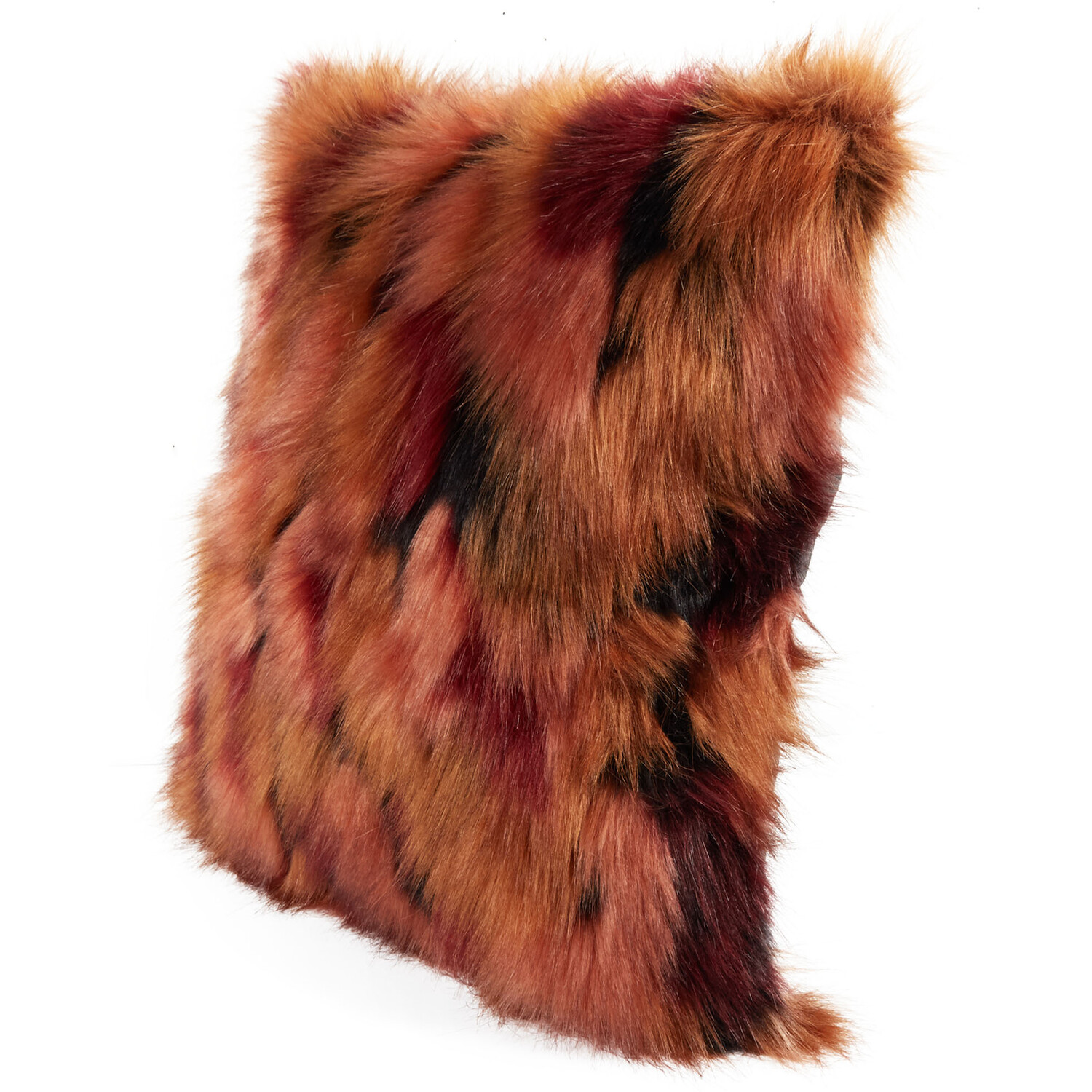 Melba Fur Cushion - Brown Image 2