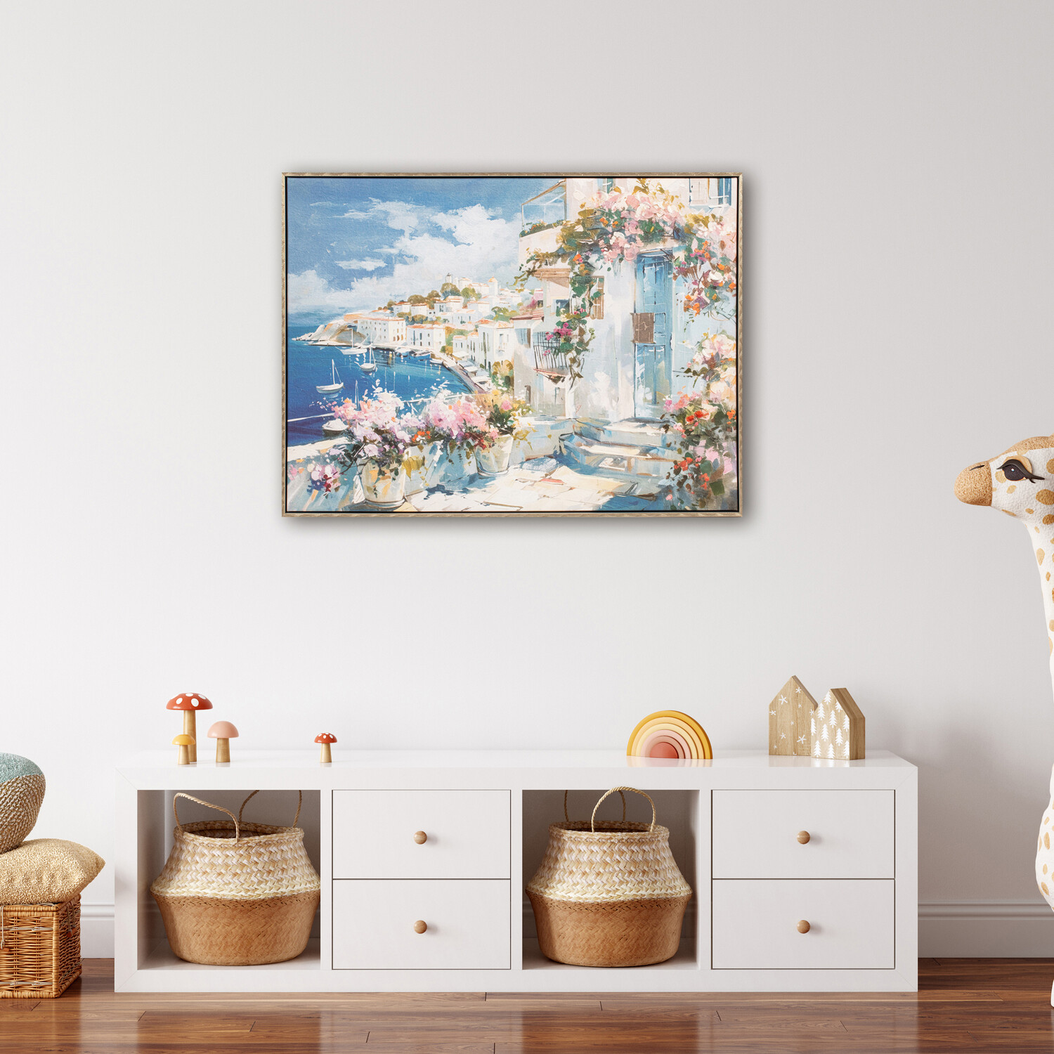 Santorini Paradise Gel Canvas Blue Image 4