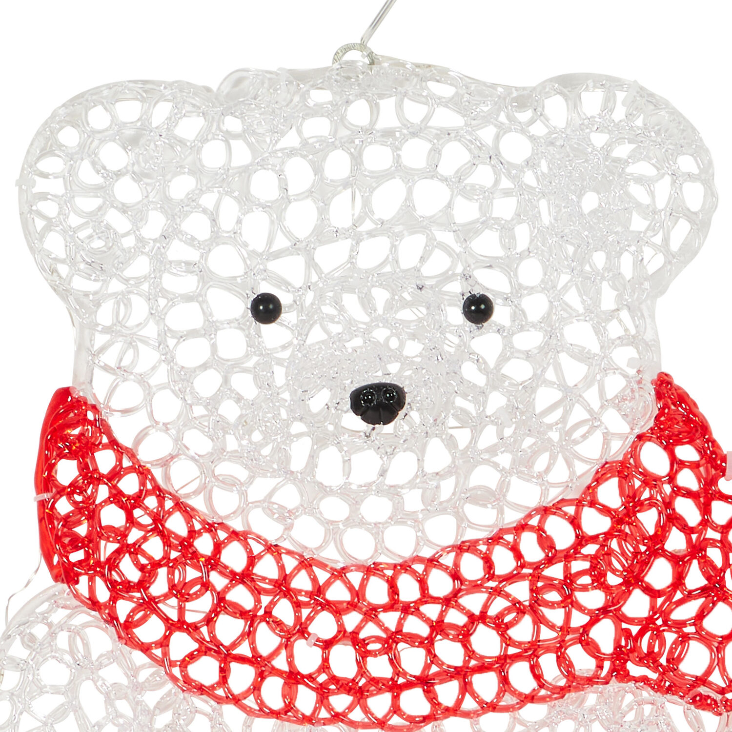 30 LED Acrylic Festive Teddy Bear - White Image 4