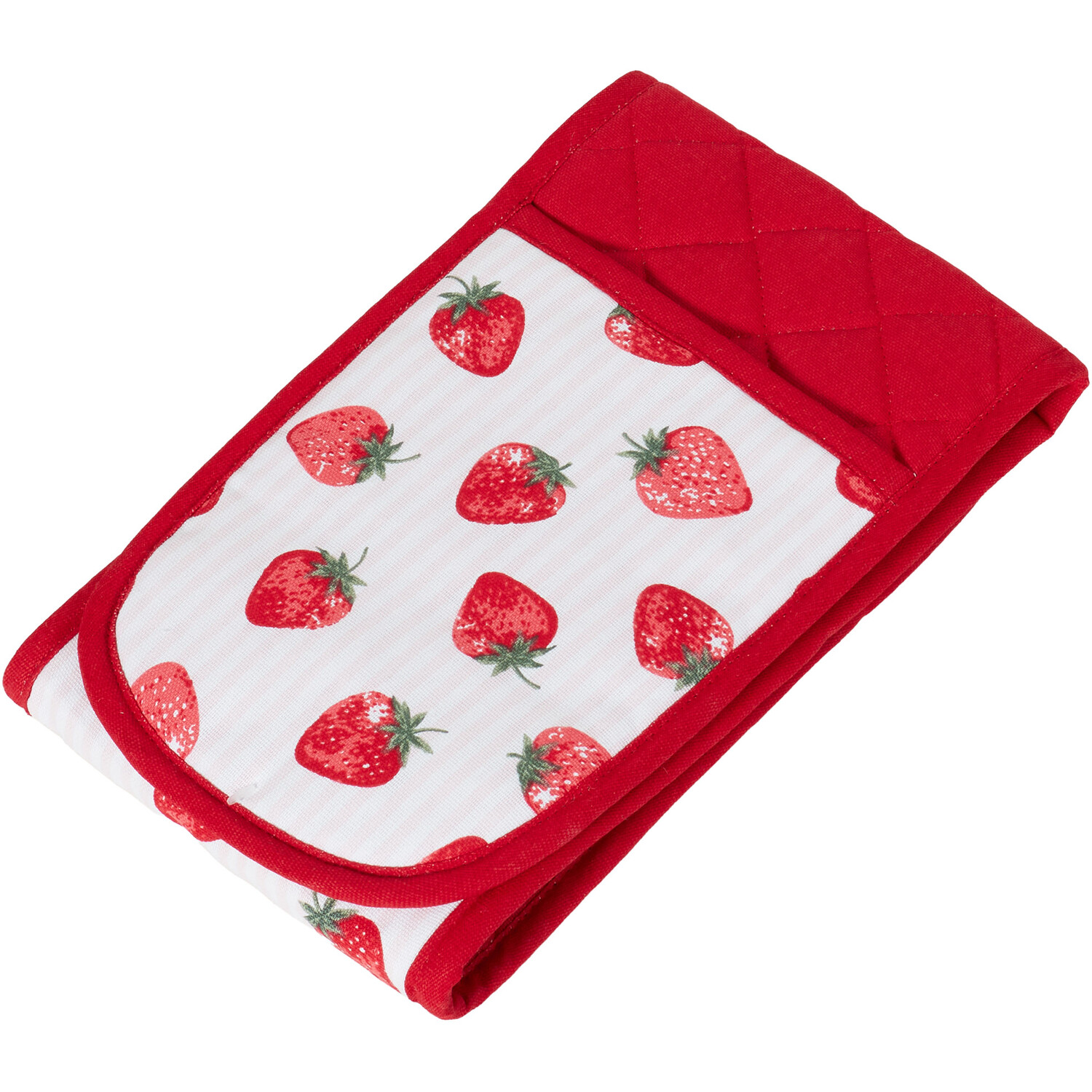 My Home Strawberry Double Oven Glove - Red Image 2
