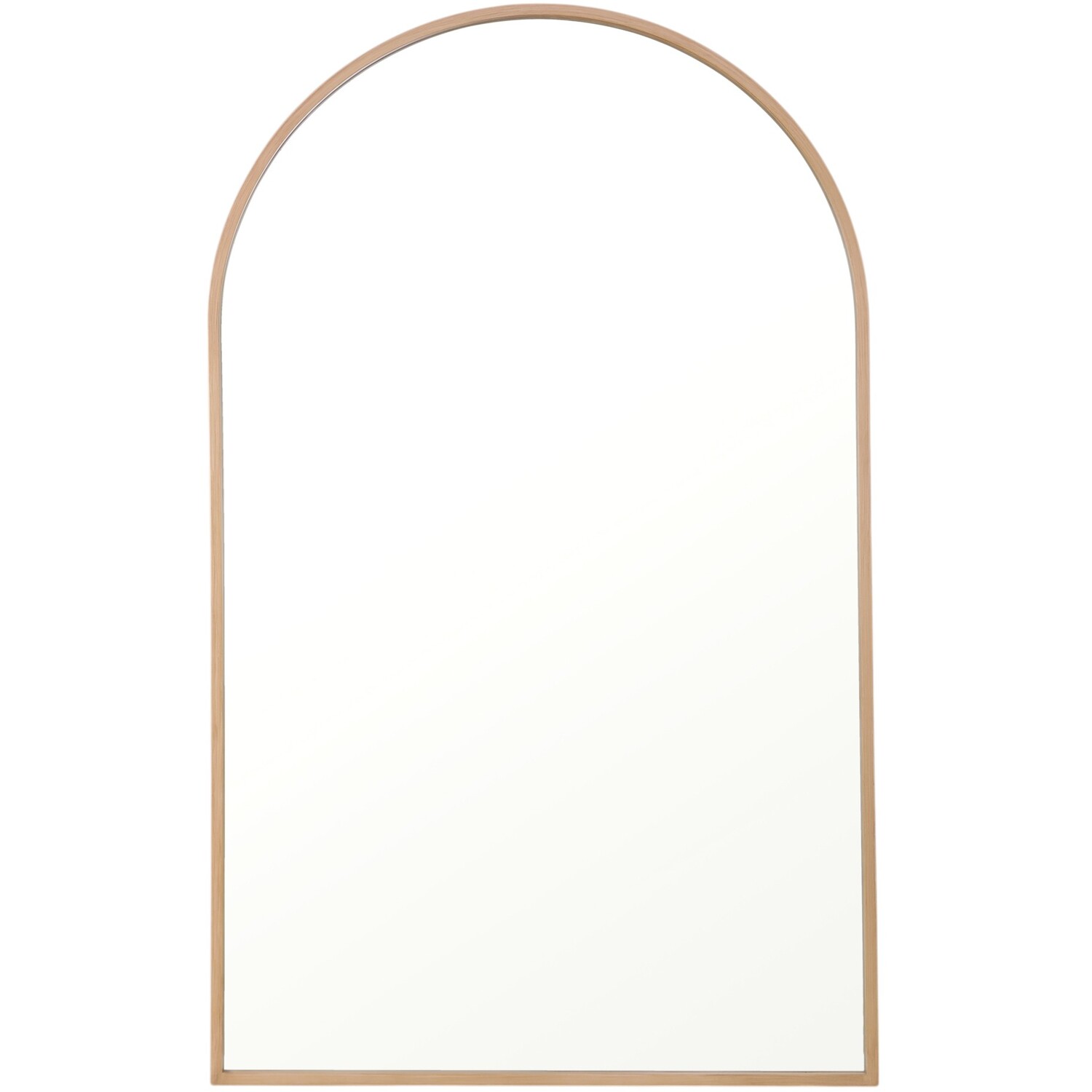 Wide Metal Arch Mirror  Oak Image 3