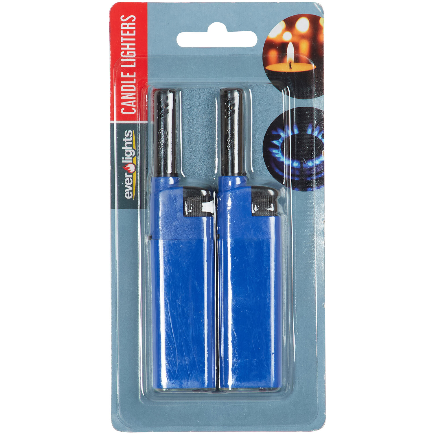 Pack of 2 Refillable Electric Lighters - Blue Image 1