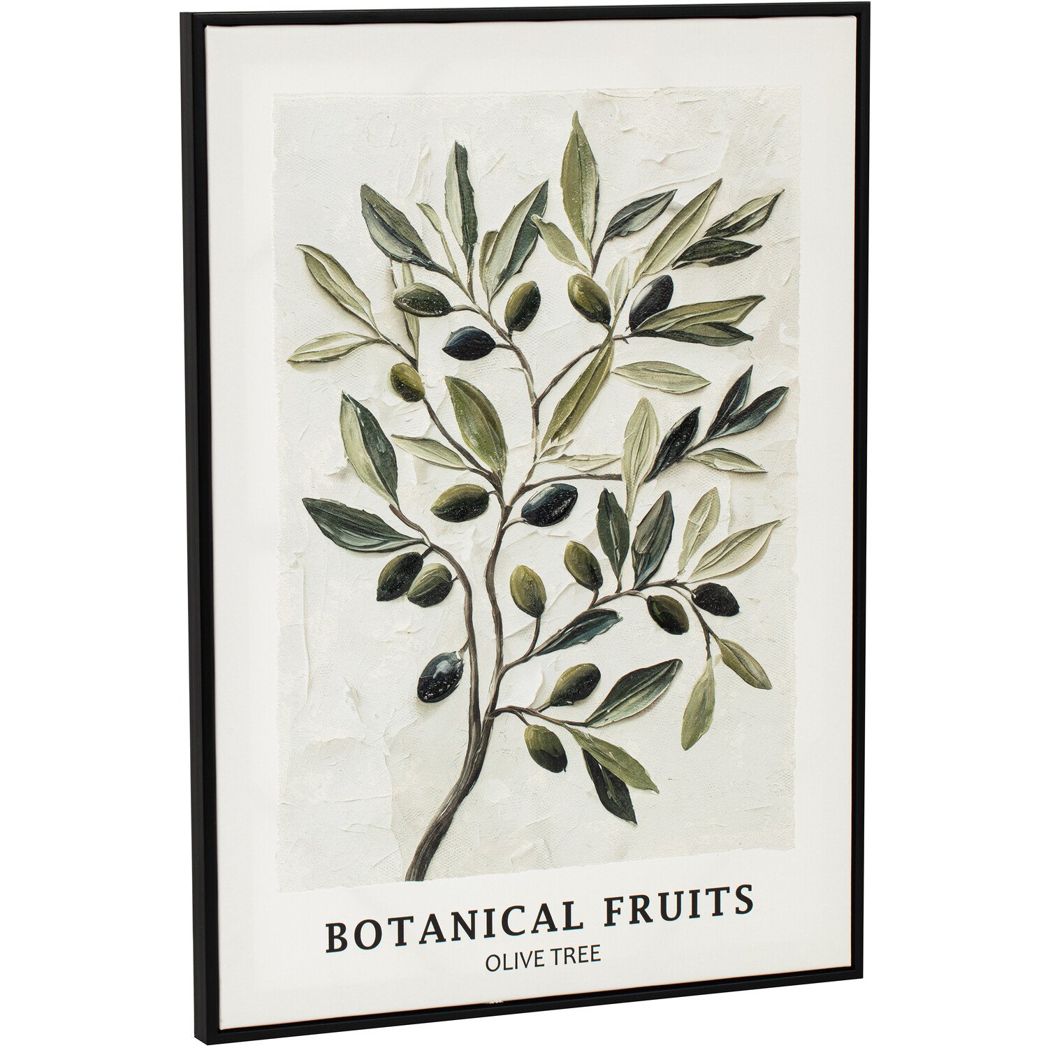 Olive Tree Textured Canvas Green Image 3