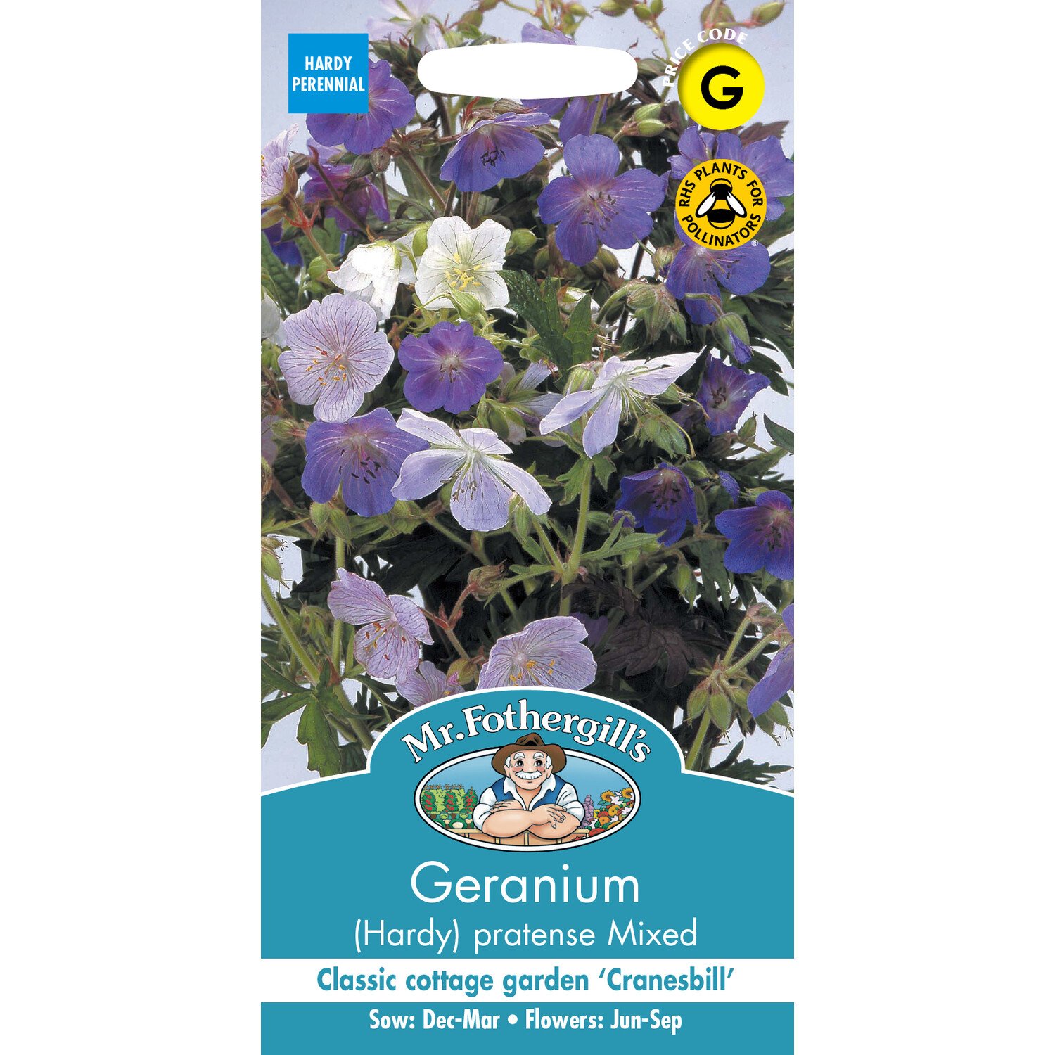 Geranium Hardy Pratense Mixed Seeds Image 1