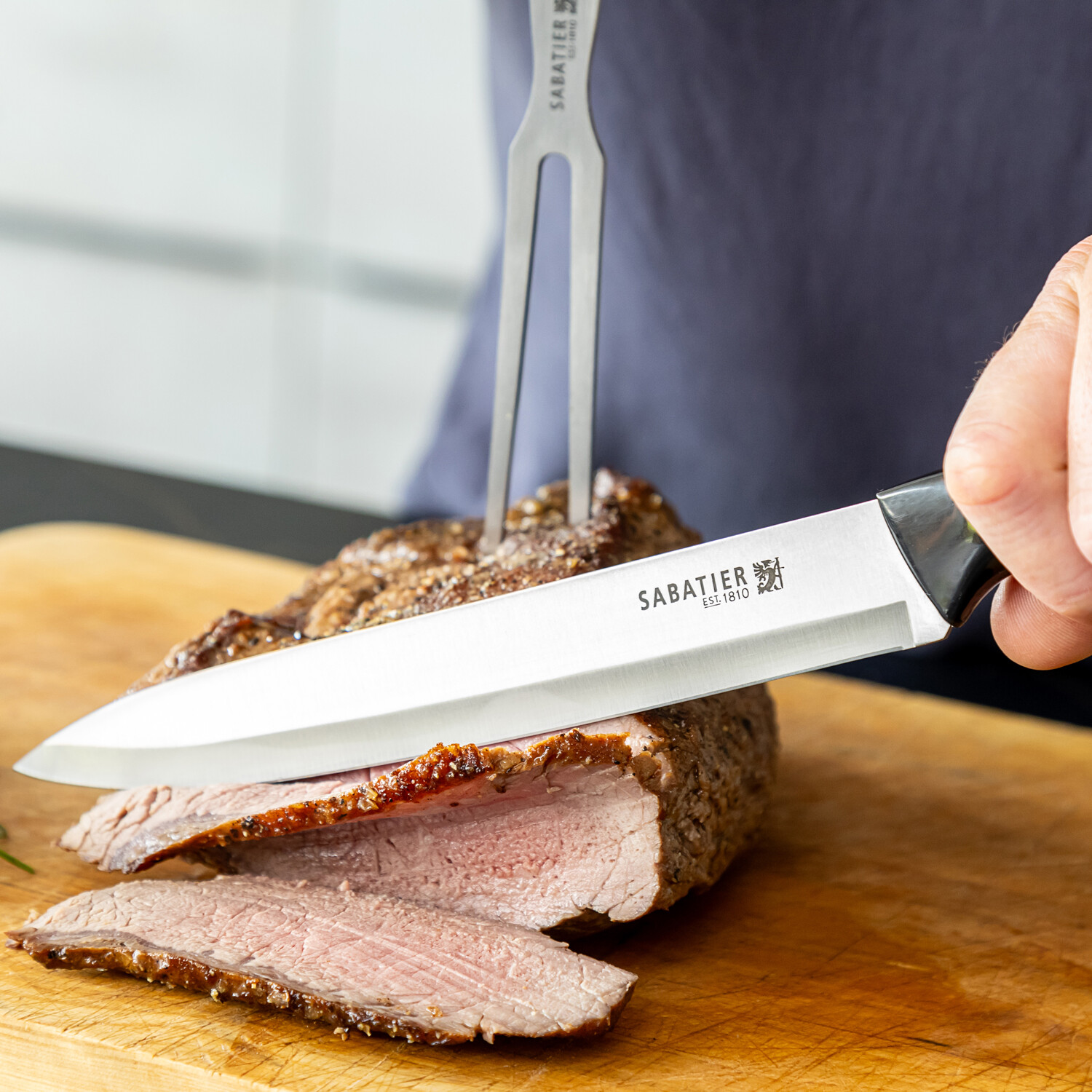 Sabatier Carving Set - Black Image 6