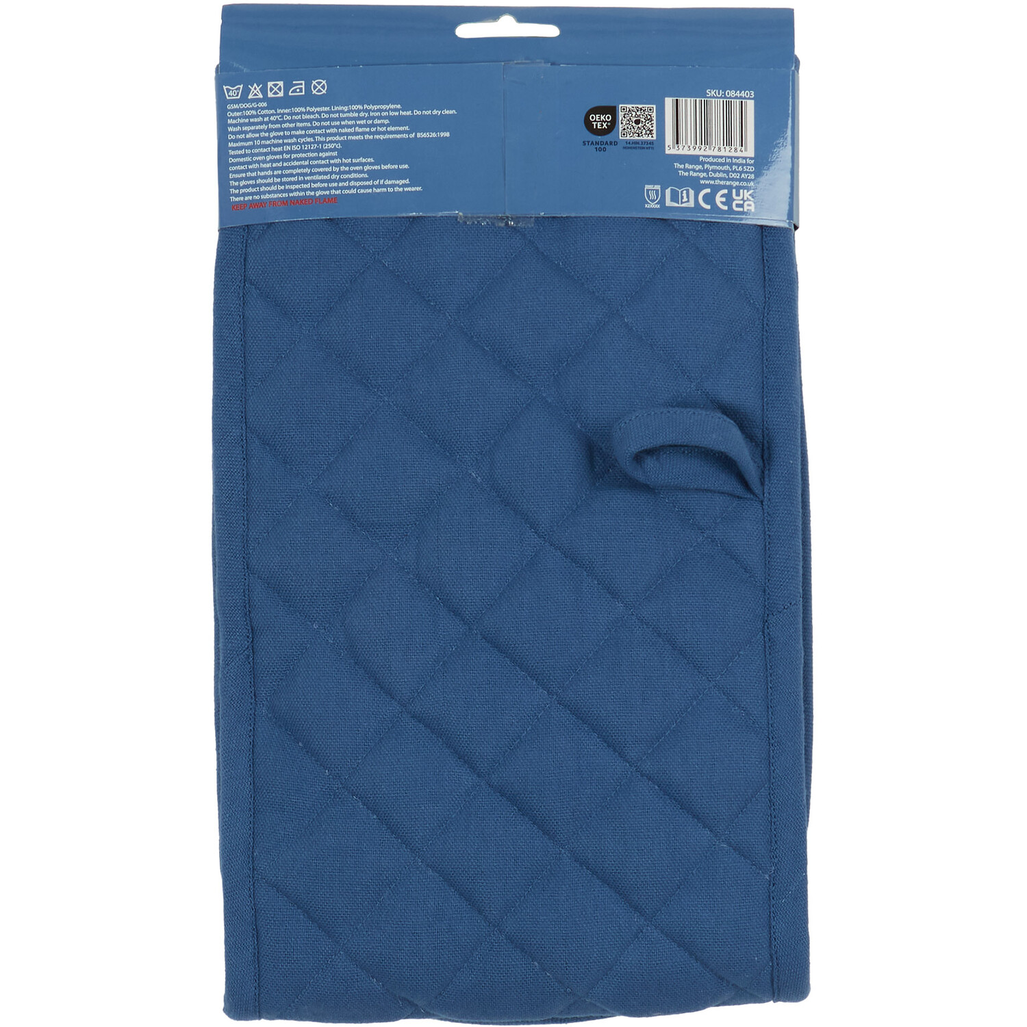 Coastal Retreat Tie Dye Oven Glove - Blue Image 3