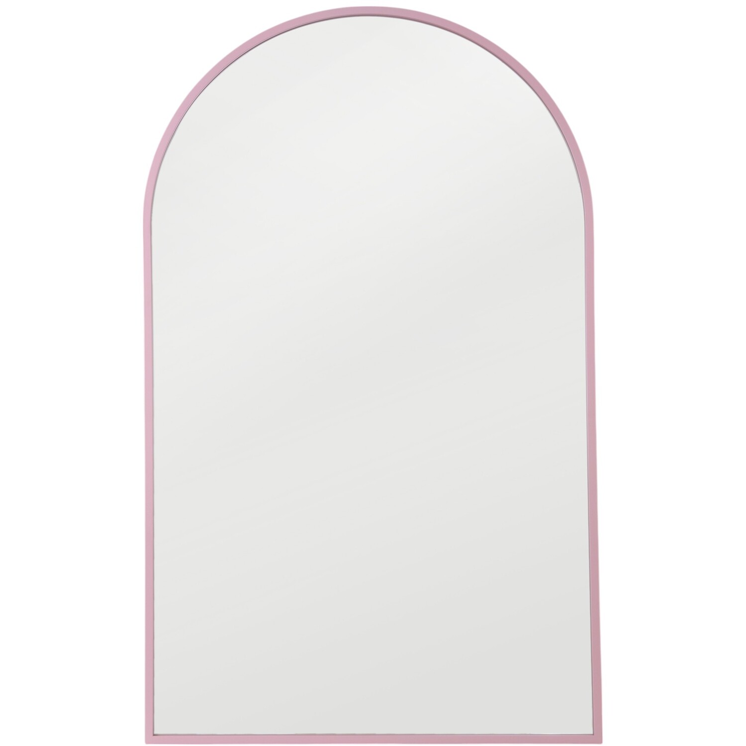 Wide Metal Arch Mirror  Rose Pink Image 3