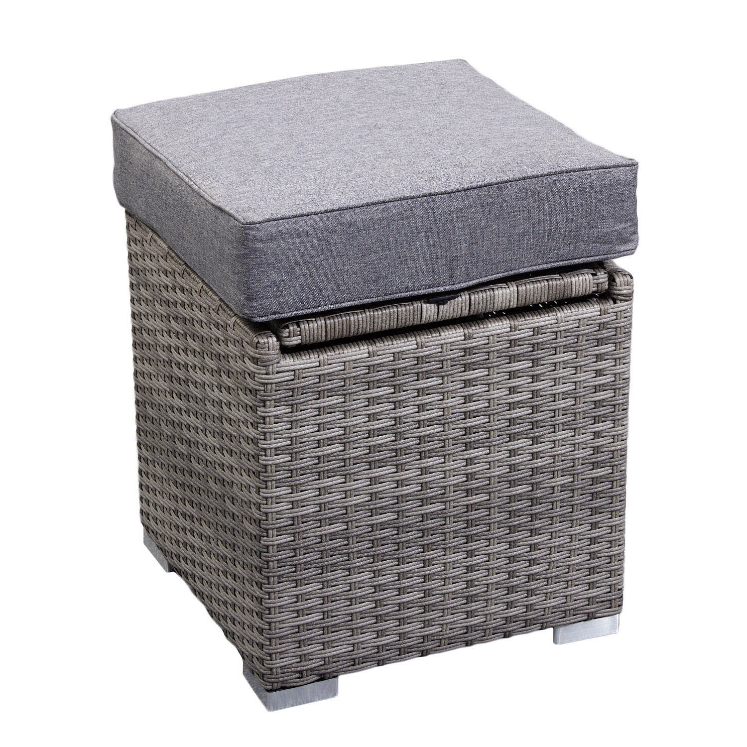 Malay Deluxe New Hampshire Stool with Ice Bucket - Grey Image 2