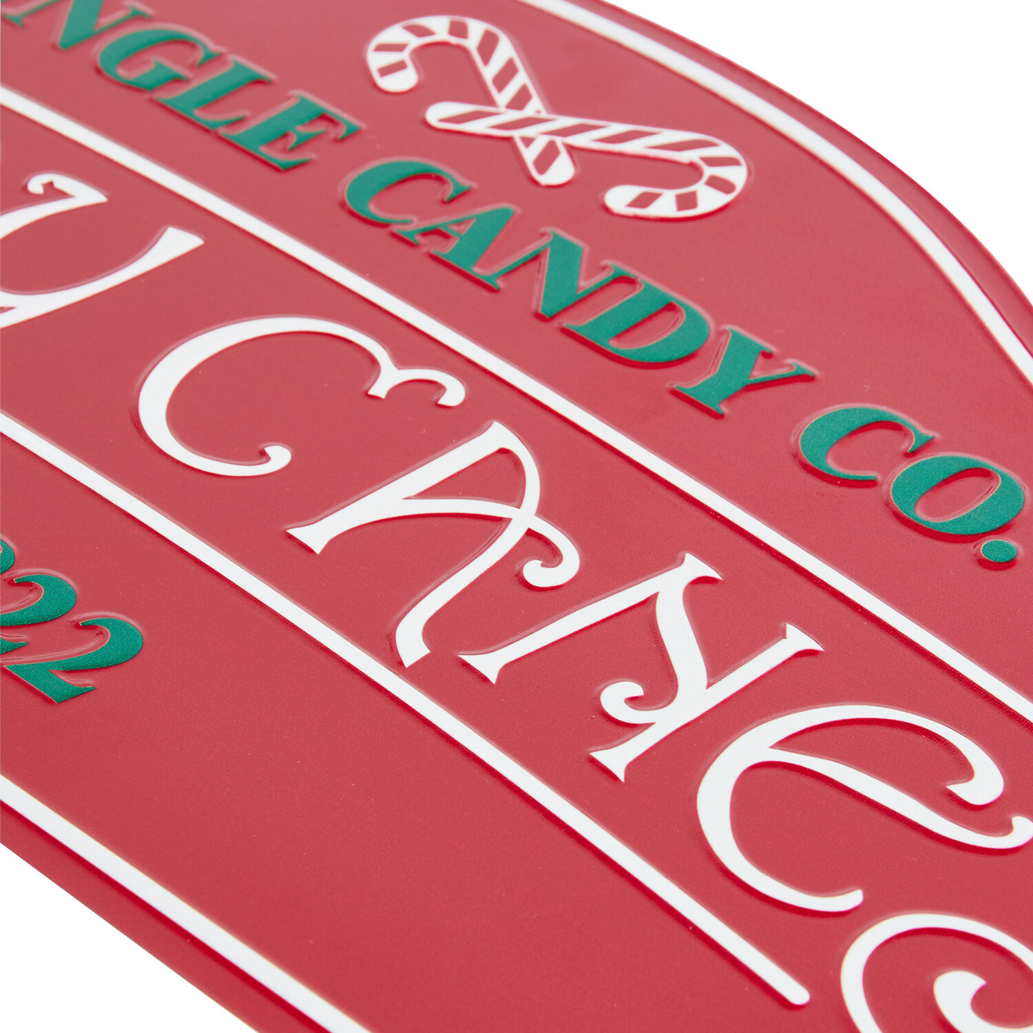 Traditional Candy Cane Plaque - Red Image 2