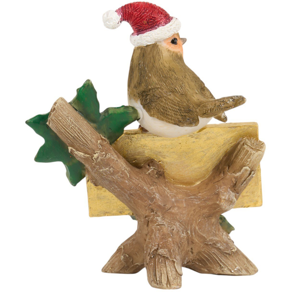 Merry Christmas Robin OrnamentBrown Image 3
