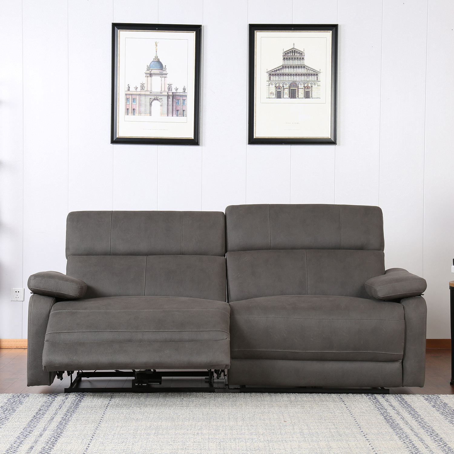Trinity 2 Seater Electrical Sofa Grey Image 5