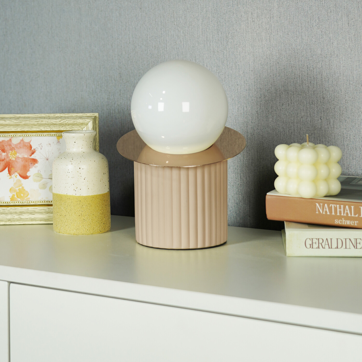 Octavia Table Lamp - Beige Image 4
