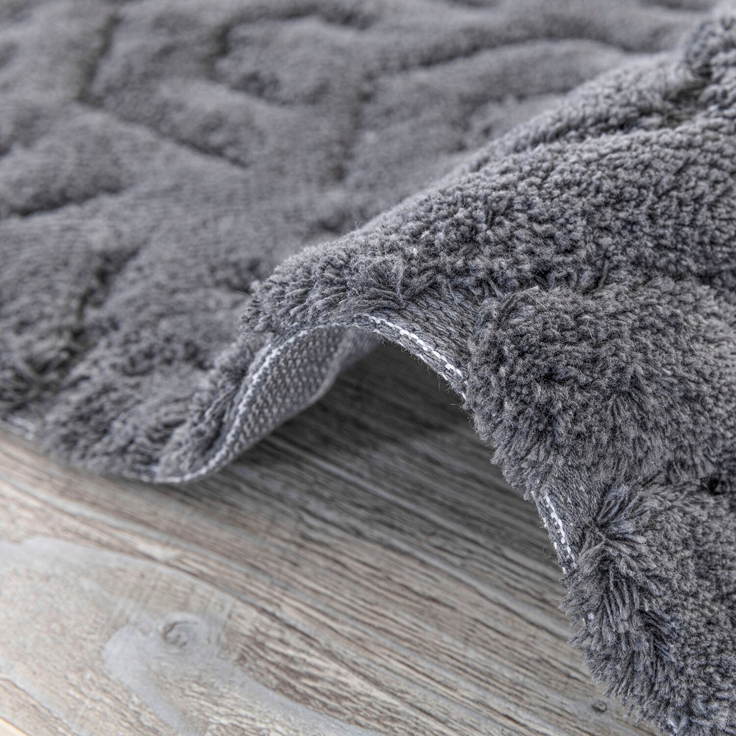 Oslo Bath Mat - Dark Grey Image 3