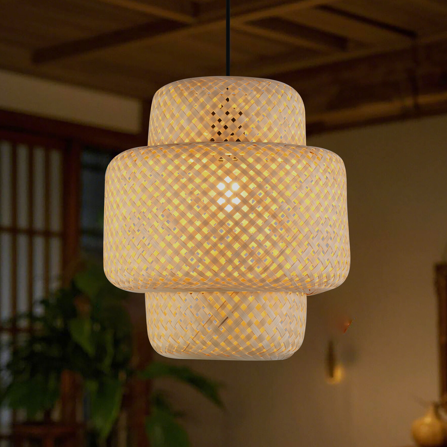 Bamboo Effect Shade Natural Image 2