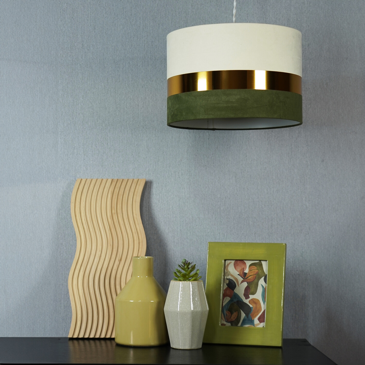 Niko Shade Green, Gold and White Image 13