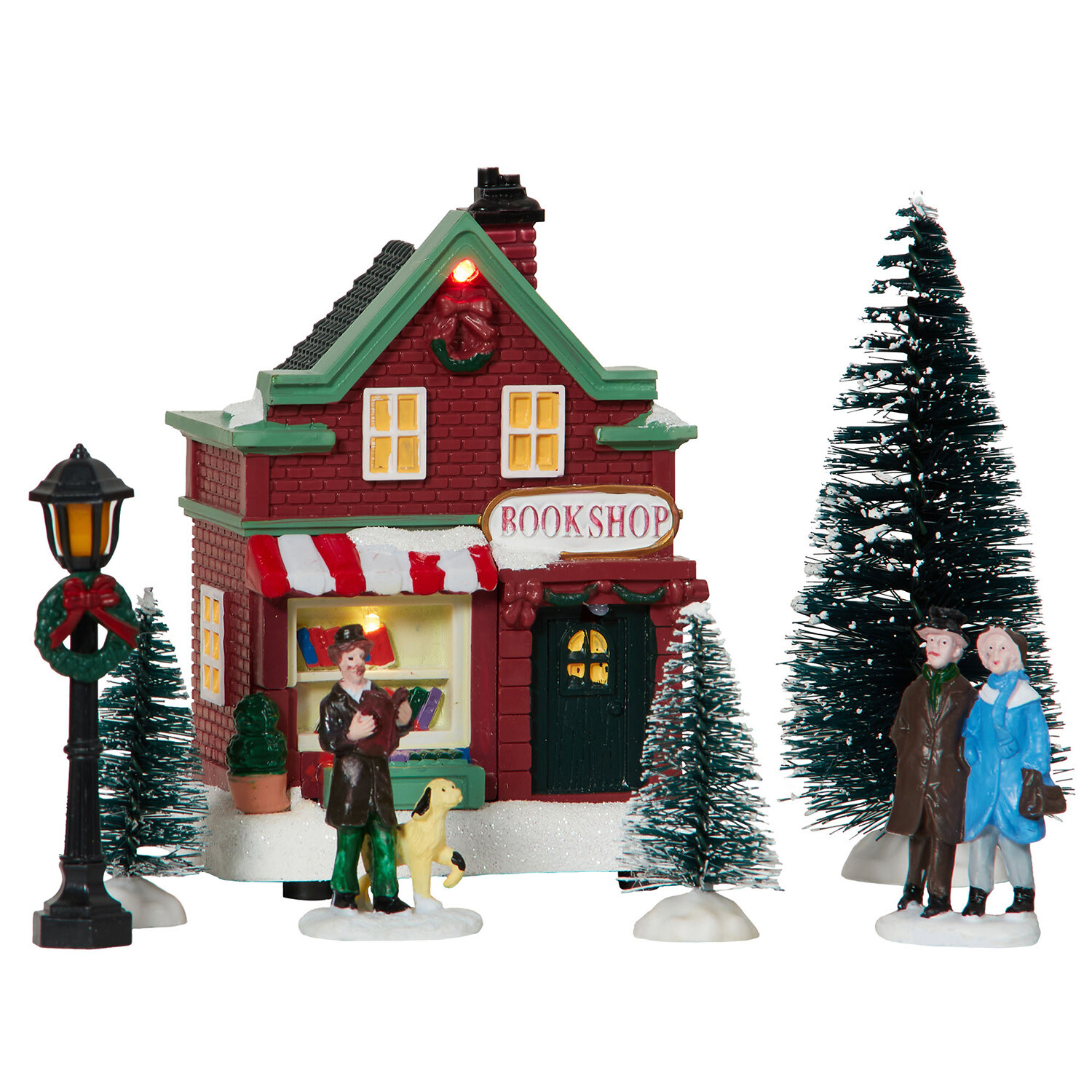 17 Piece LED Christmas Village Mini Scene - Multicolour Image 4