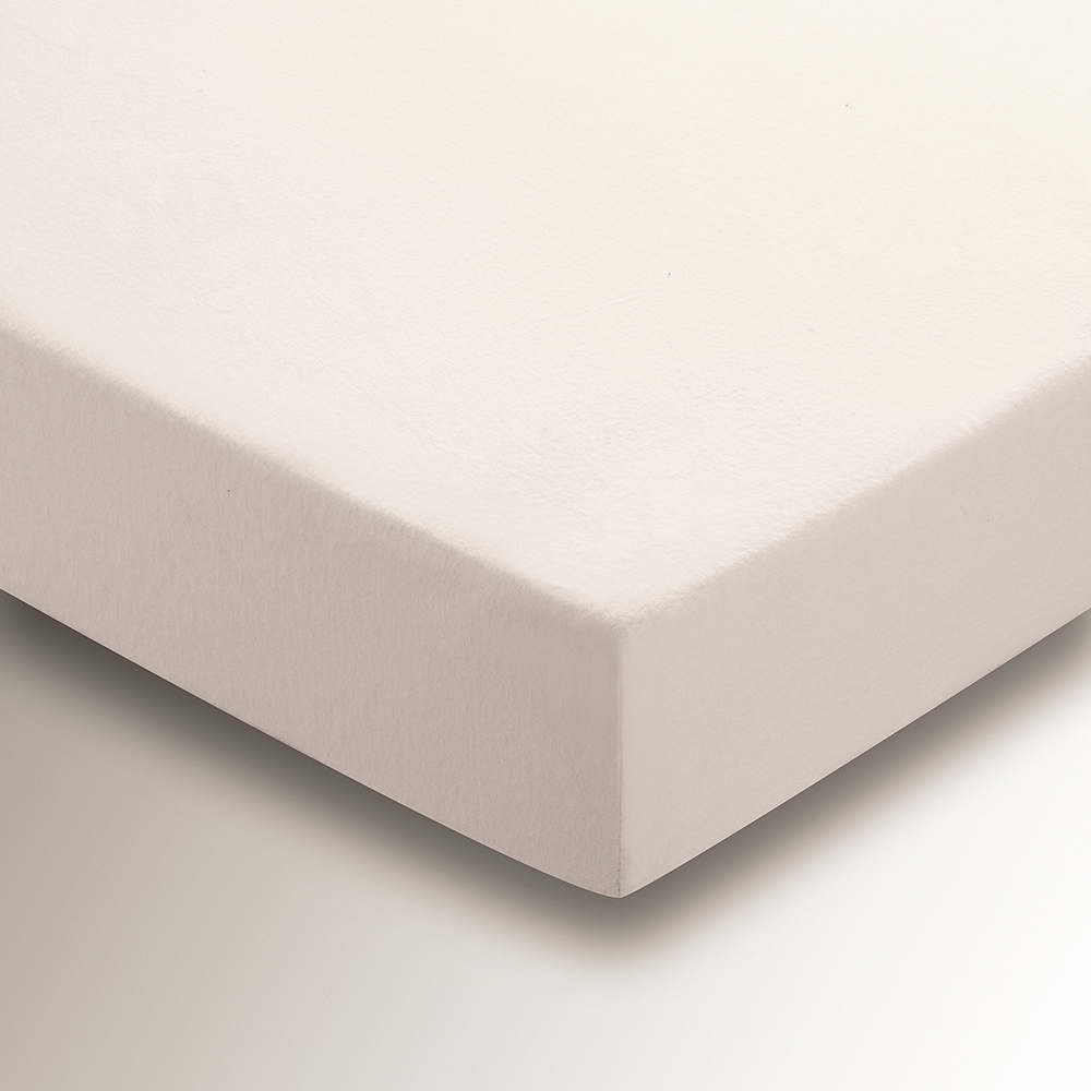 Helena Springfield Single Ivory Brushed Cotton Fitted Bed Sheet Image 3