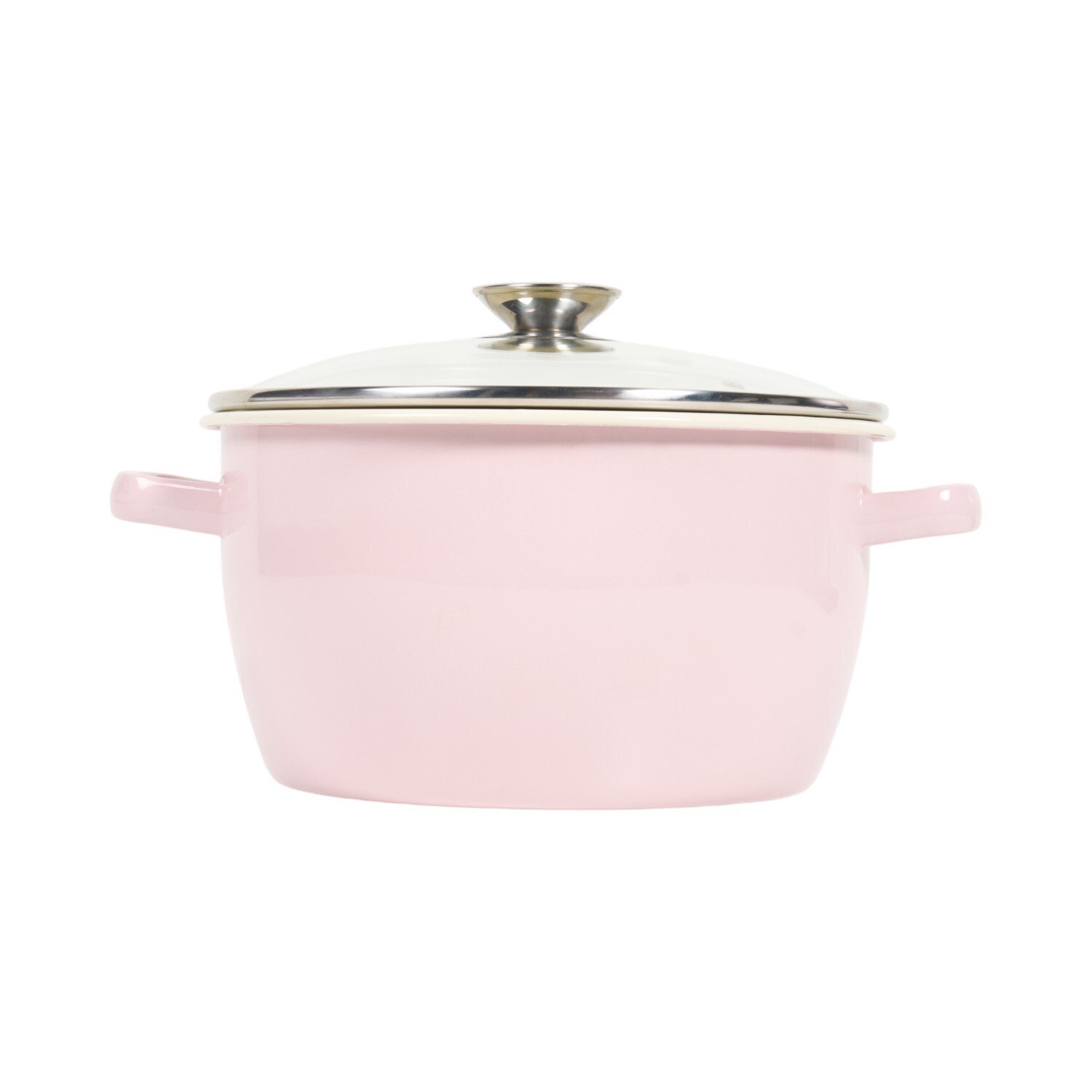 My Kitchen Enamel Stock Pot with Glass Lid Image 7