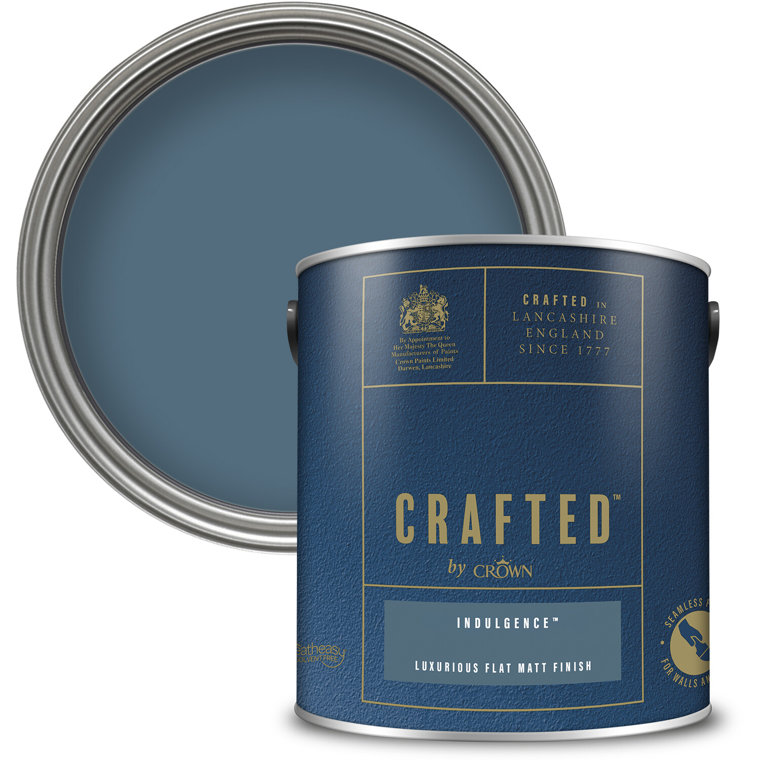 Crown Crafted Walls & Wood Indulgence Luxurious Flat Matt Paint 2.5L Image 1