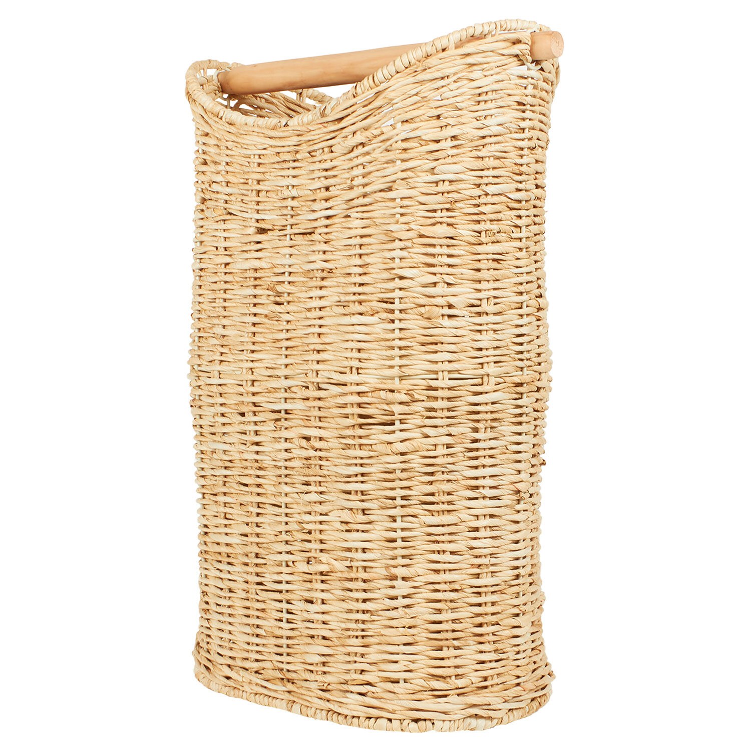Slim Line Wicker Toilet Roll Holder Natural Image 3
