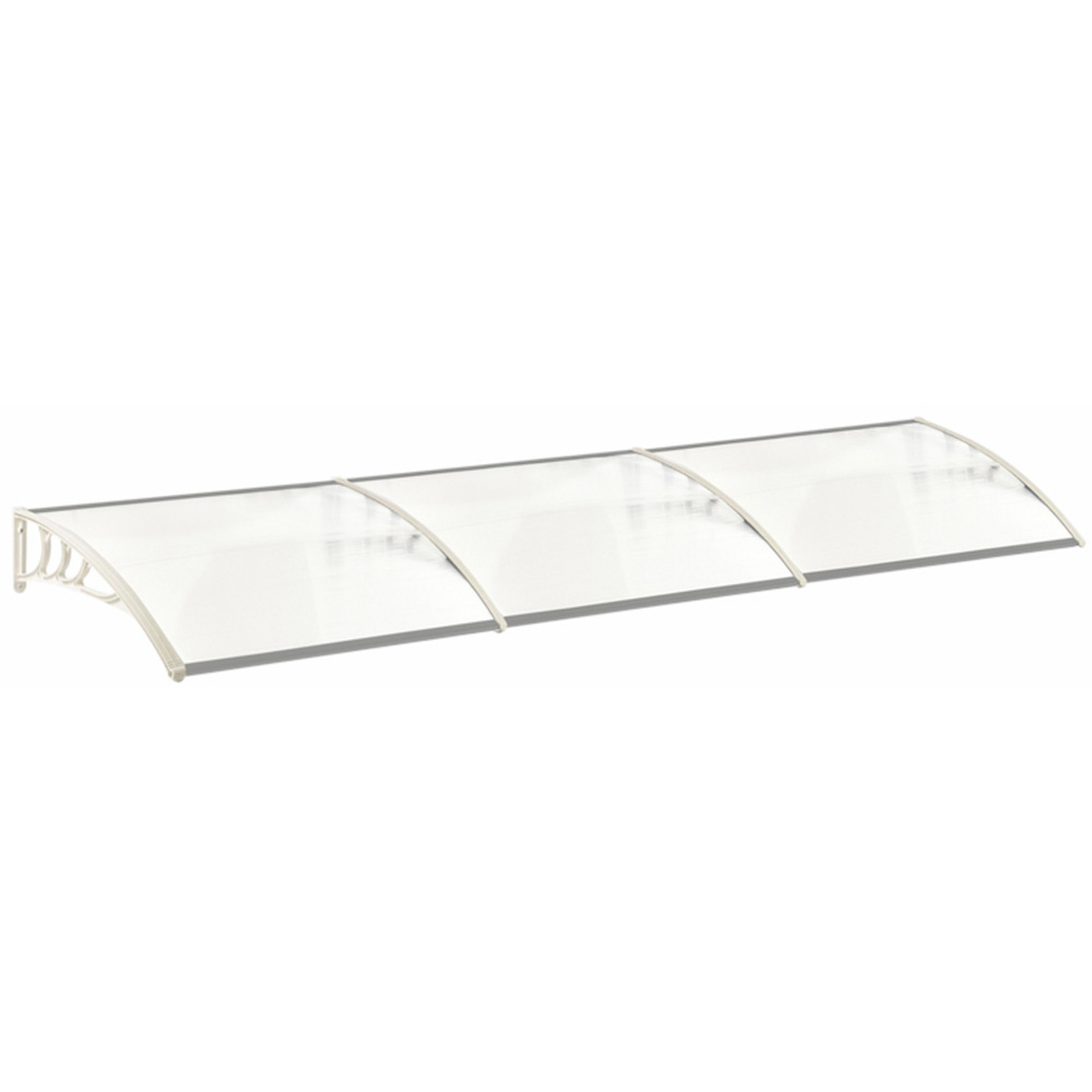 Living and Home White Window and Door Awning Canopy with Brackets 2.7m Image 2
