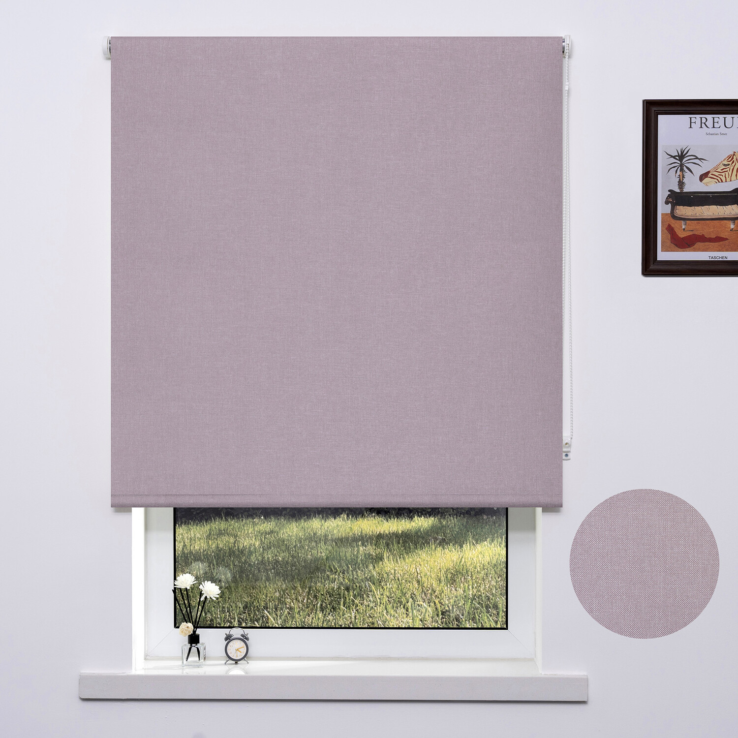 Trends Textured Blackout Blinds - Rose / 180cm Image 2