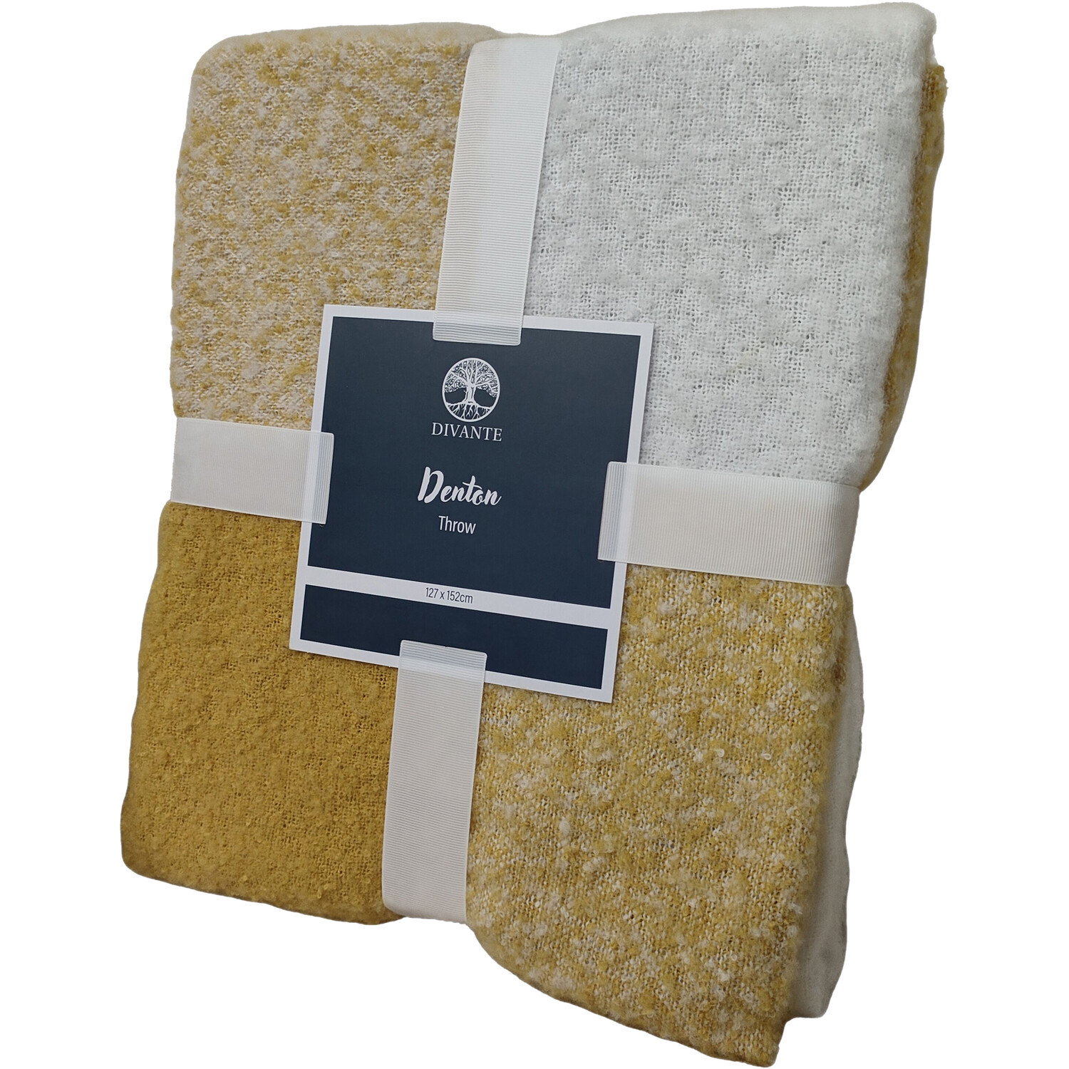 Denton Throw - Ochre Image 2