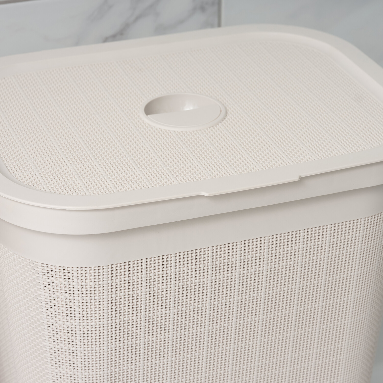 Addis Hessian Laundry Hamper Beige Image 5