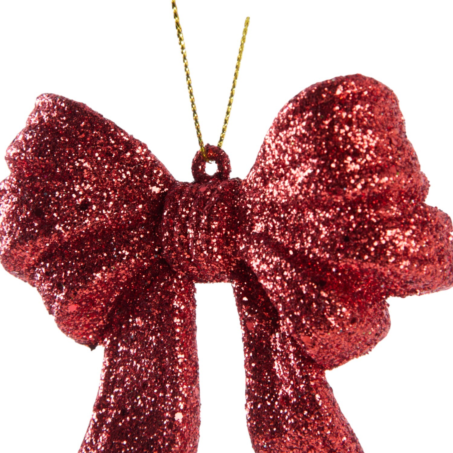 Set of 2 Glitter Bow Tree Decorations Image 13