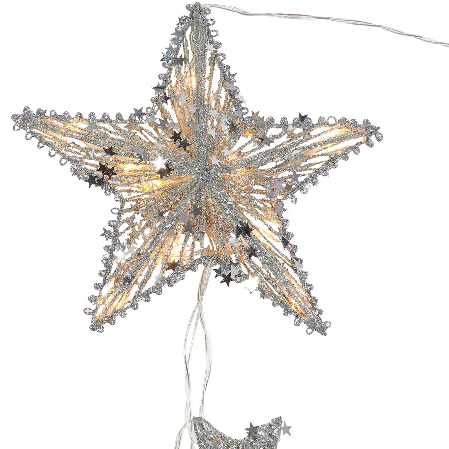 Hanging LED Falling Stars Light - Silver Image 4
