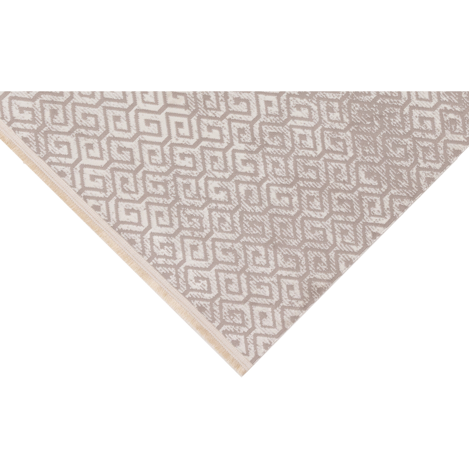 Neutral Geo Rug Textured Neutral Geo Capri Rug 140 x 200cm | Homebase