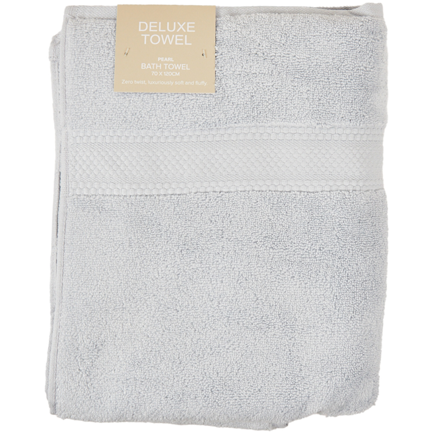 Deluxe Bath Towel - Pearl Image 1