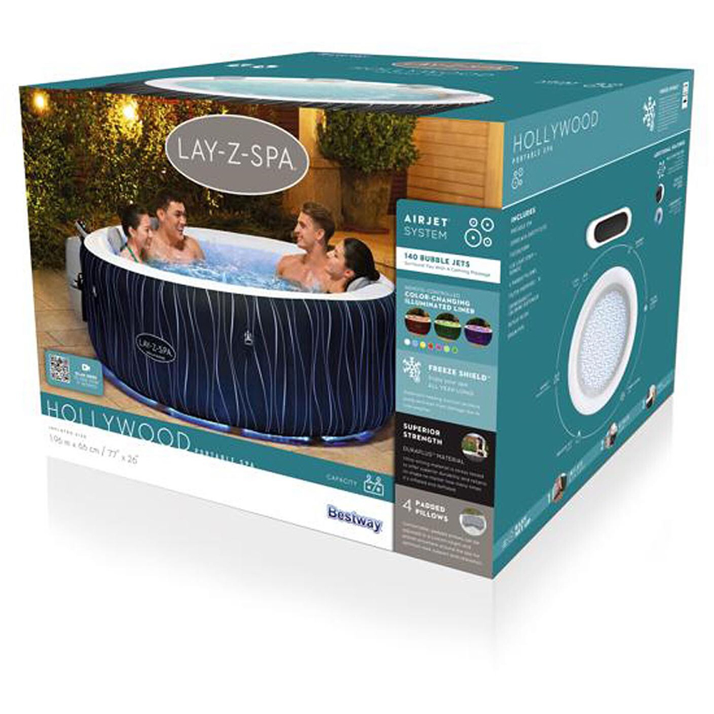 Lay-Z-Spa Hollywood Deep Grey AirJet Hot Tub Image 8