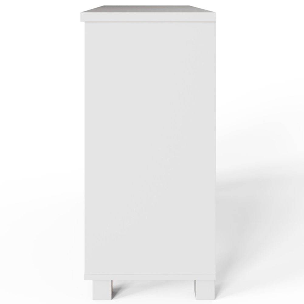 GFW Bodie 2 Door 4 Shelf White Shoe Cabinet Image 5