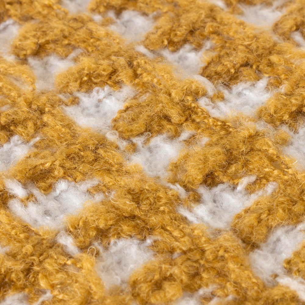 furn. Toasty Ochre Waffle Throw 130 x 180cm Image 3