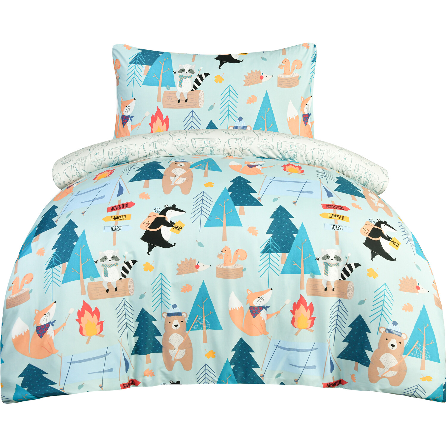 Woodland Adventure Duvet Cover and Pillowcase Set Image 3