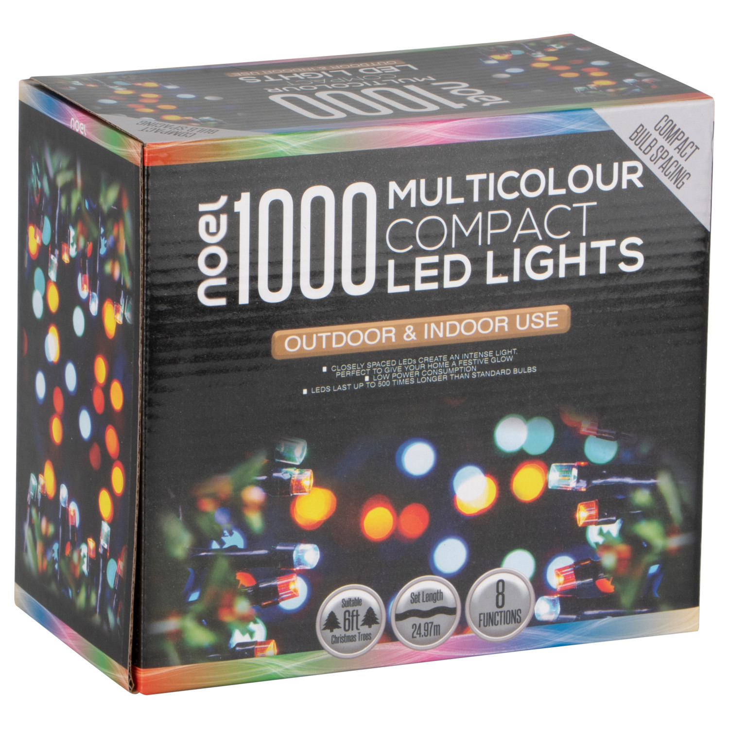 noel 1000 Compact LED Lightchain - Multicolour Image 2