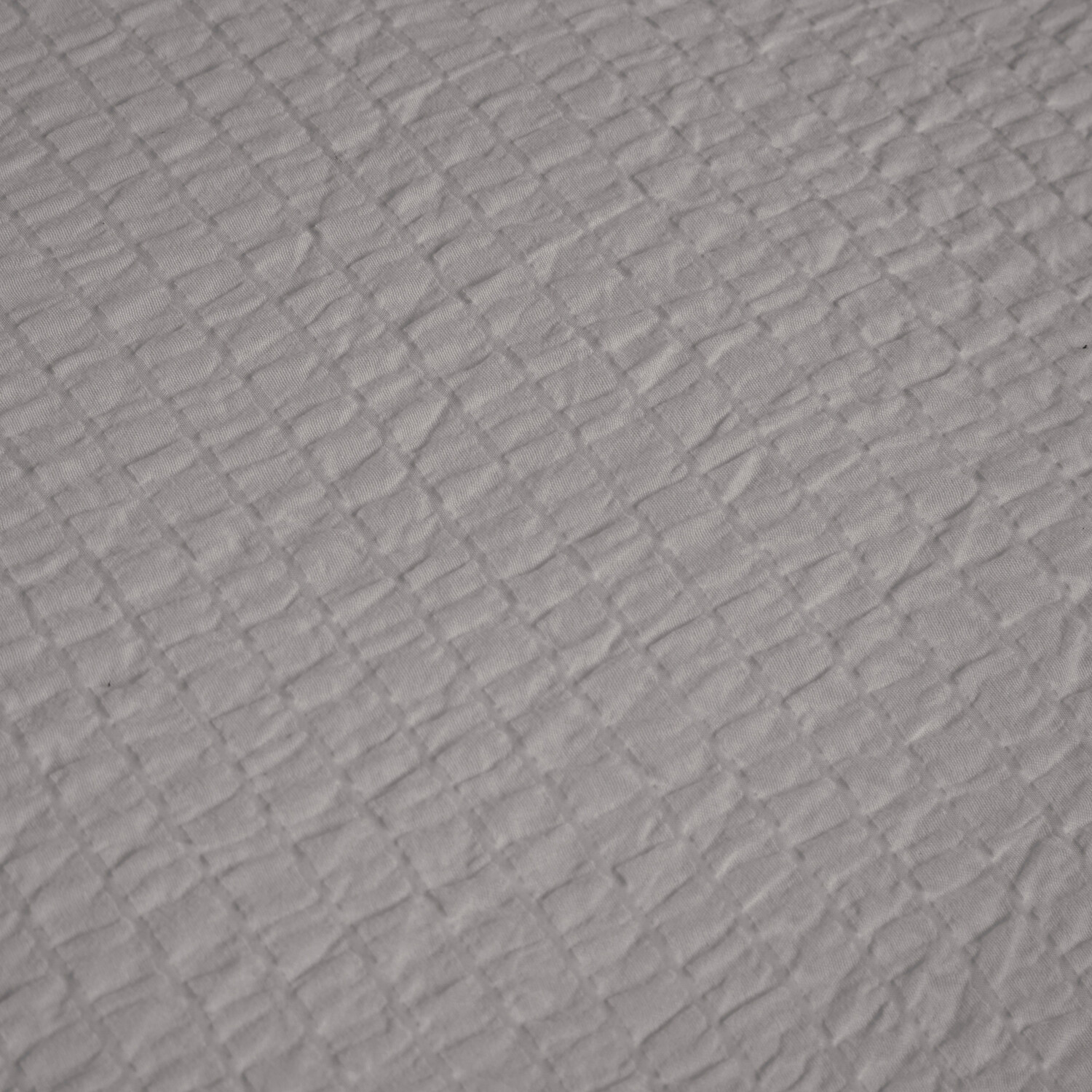 Seersucker Washable Duvet Set Silver Double Image 3