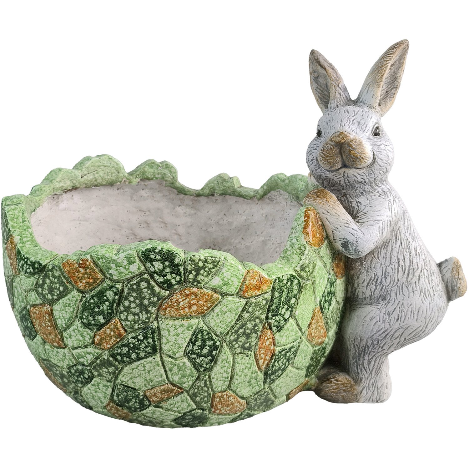 Green Rabbit Planter - Green Image 1