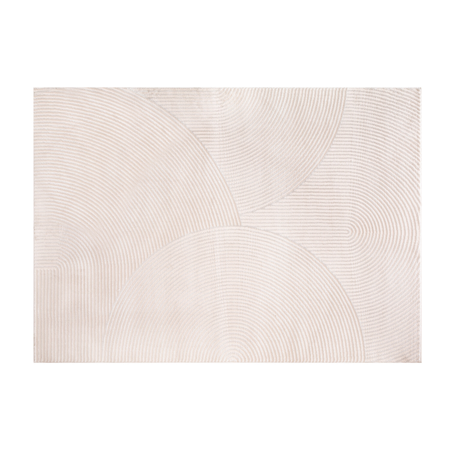 Avery Contemporary Arch Rug - Cream / 120cm Image 1