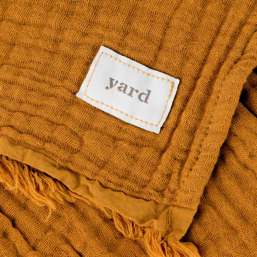 Yard Lark Cumin Muslin Cotton Throw 130 x 180cm Image 4