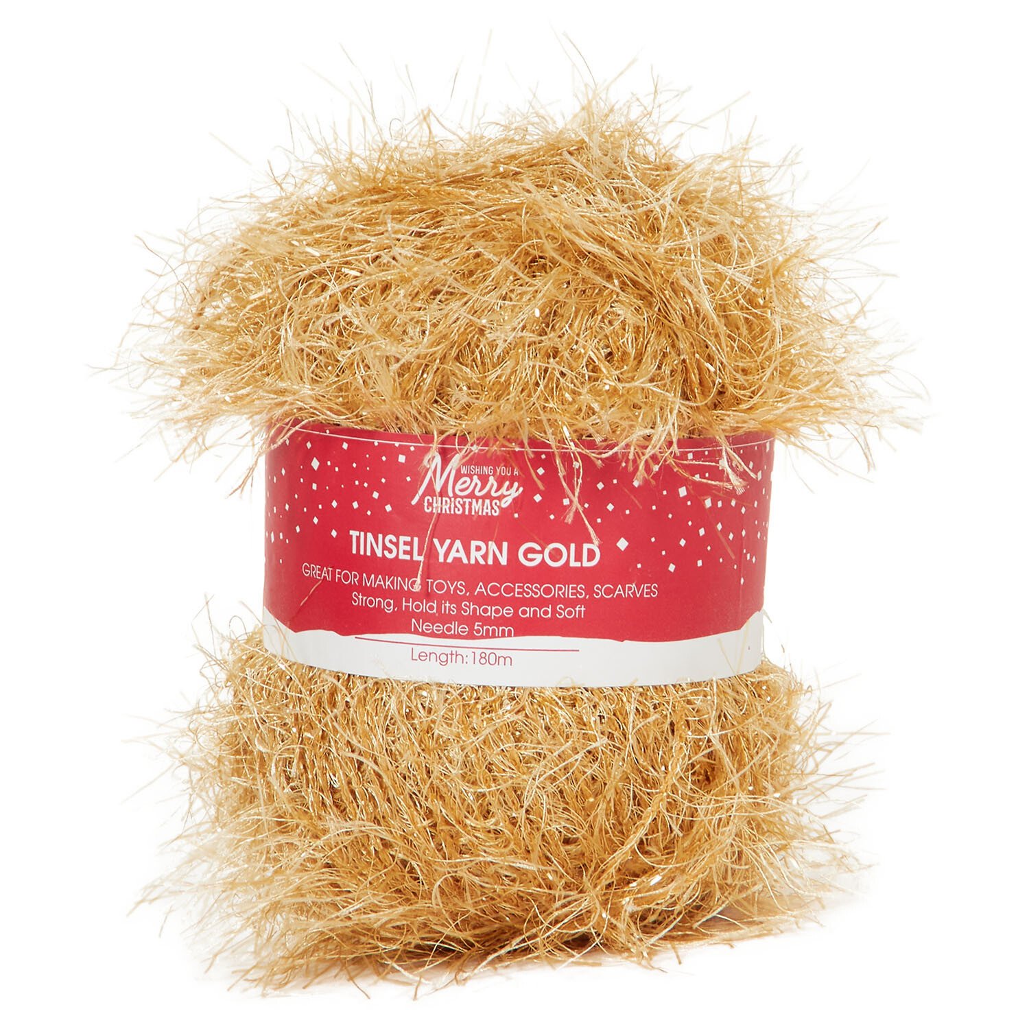 Silver or Gold Tinsel Yarn Image 2