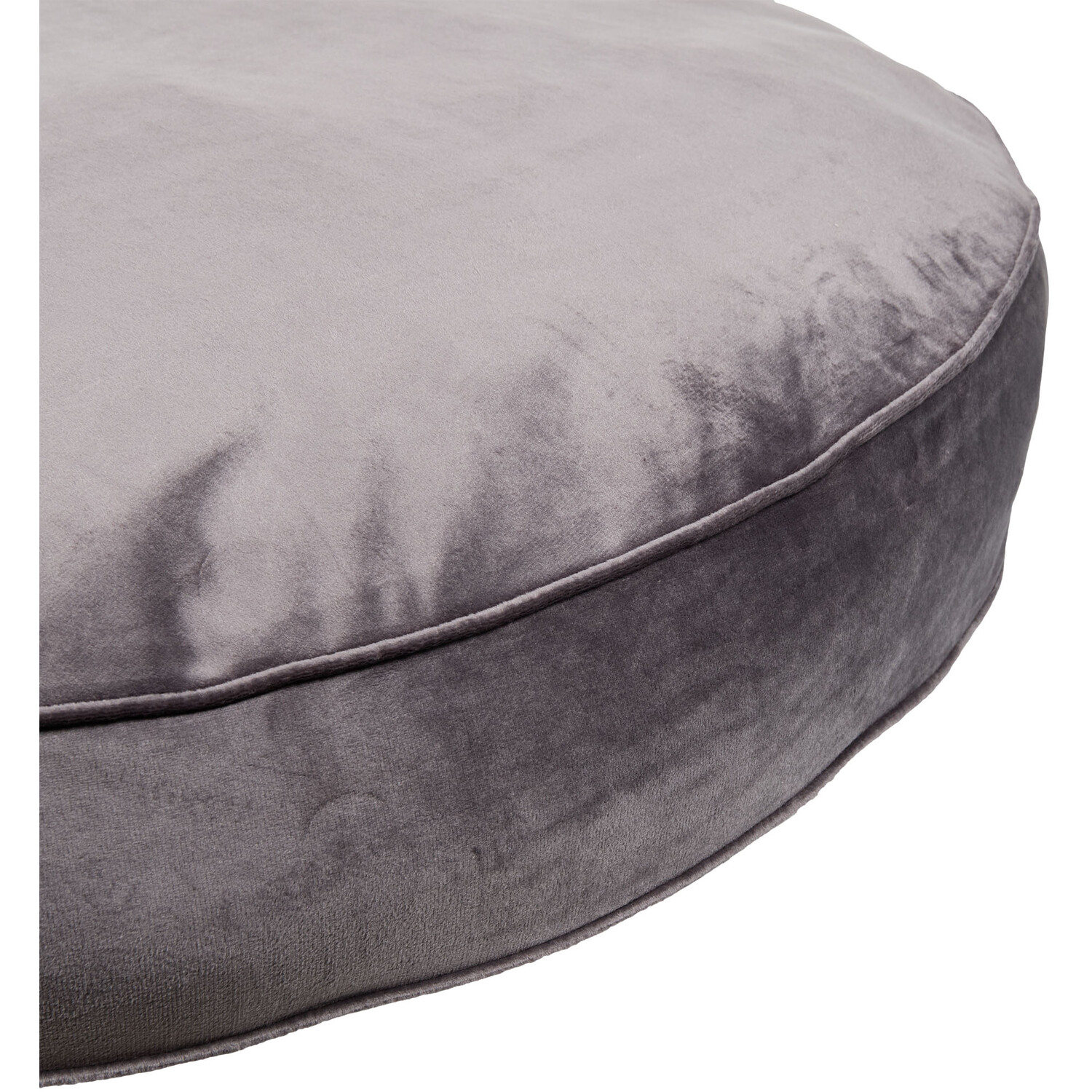 Madison Velvet Floor Cushion - Charcoal Image 3