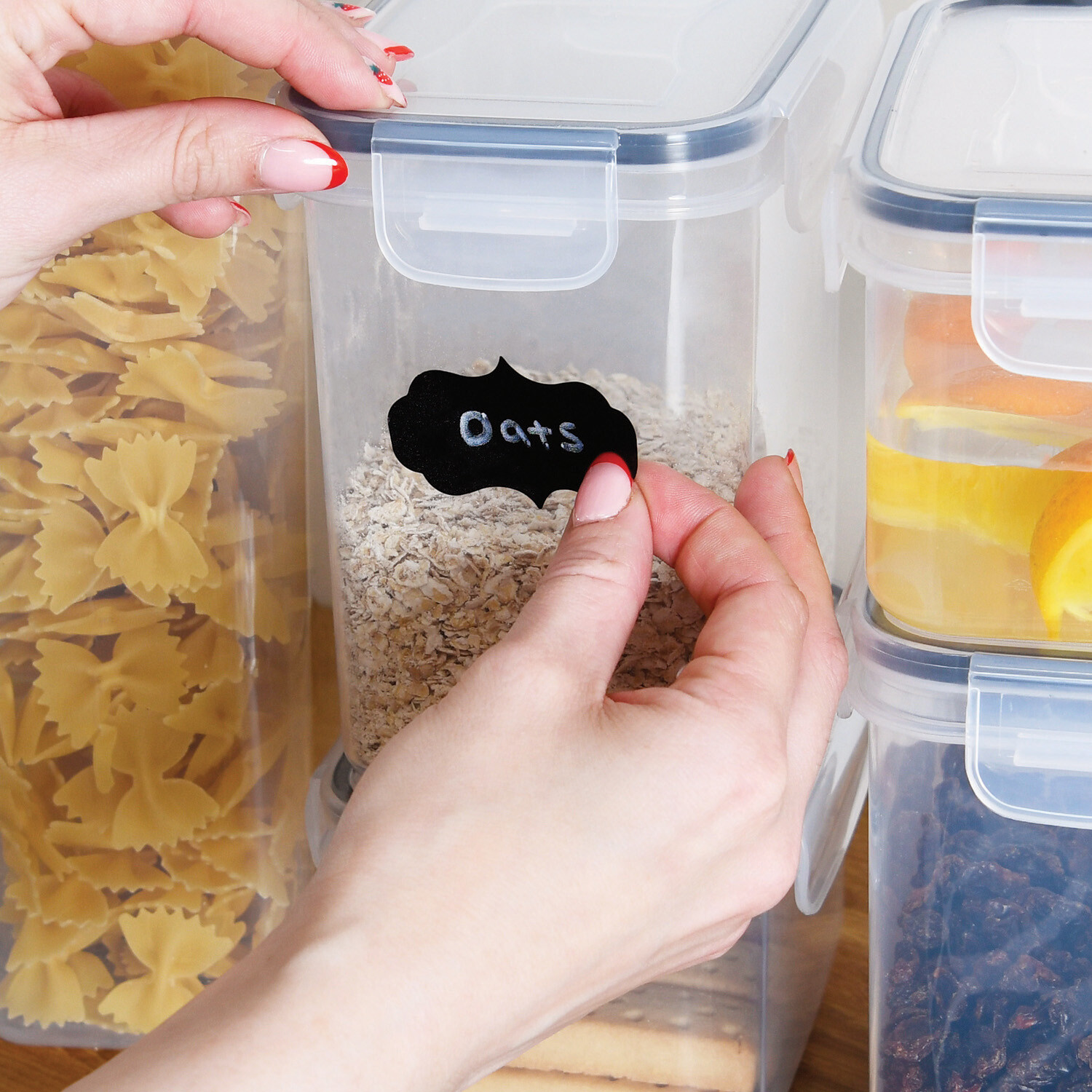 My Kitchen 7 Piece Airtight Food Containers with Stickers Image 5