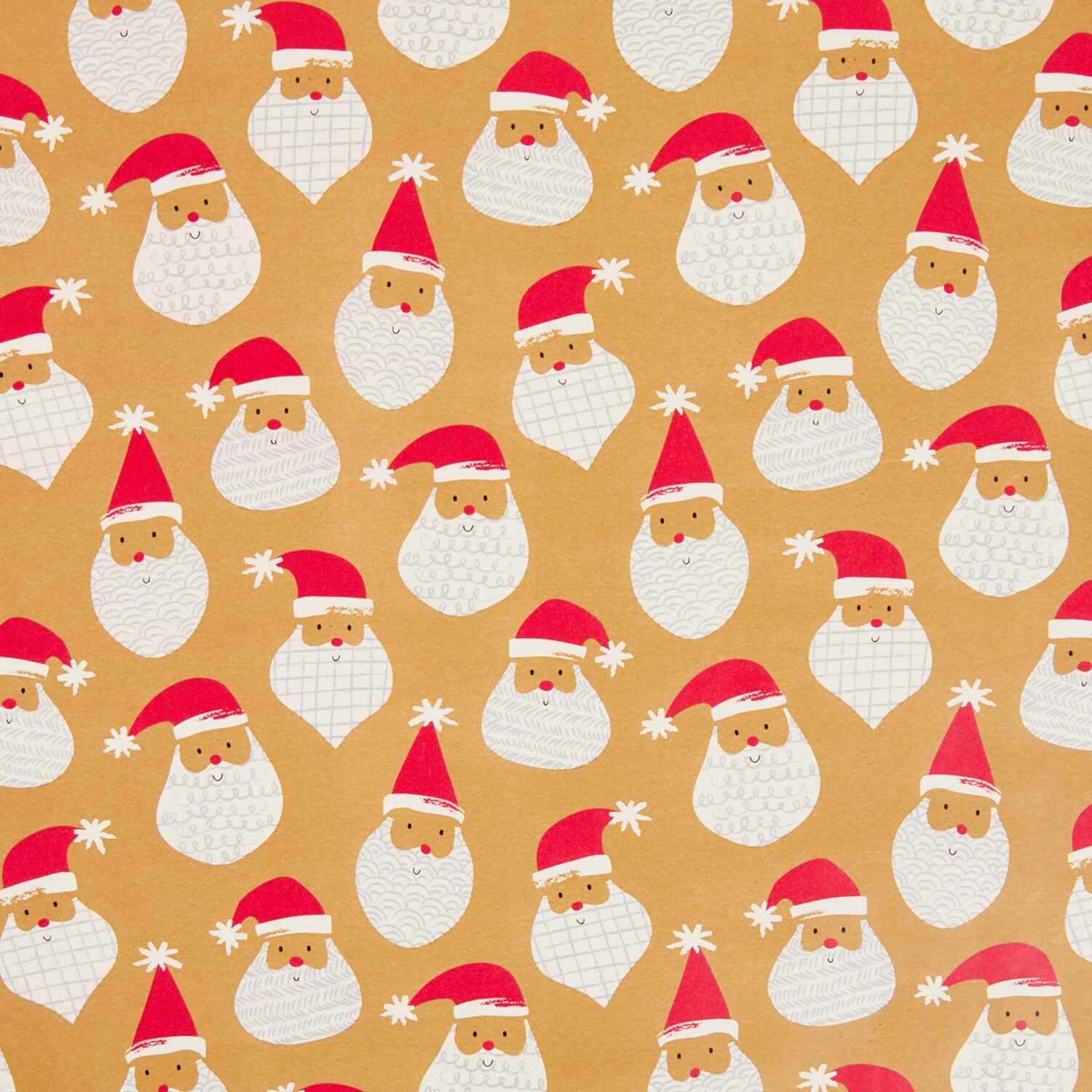 Christmas Kraft Characters Gift Wrap 8m - Brown Image 6