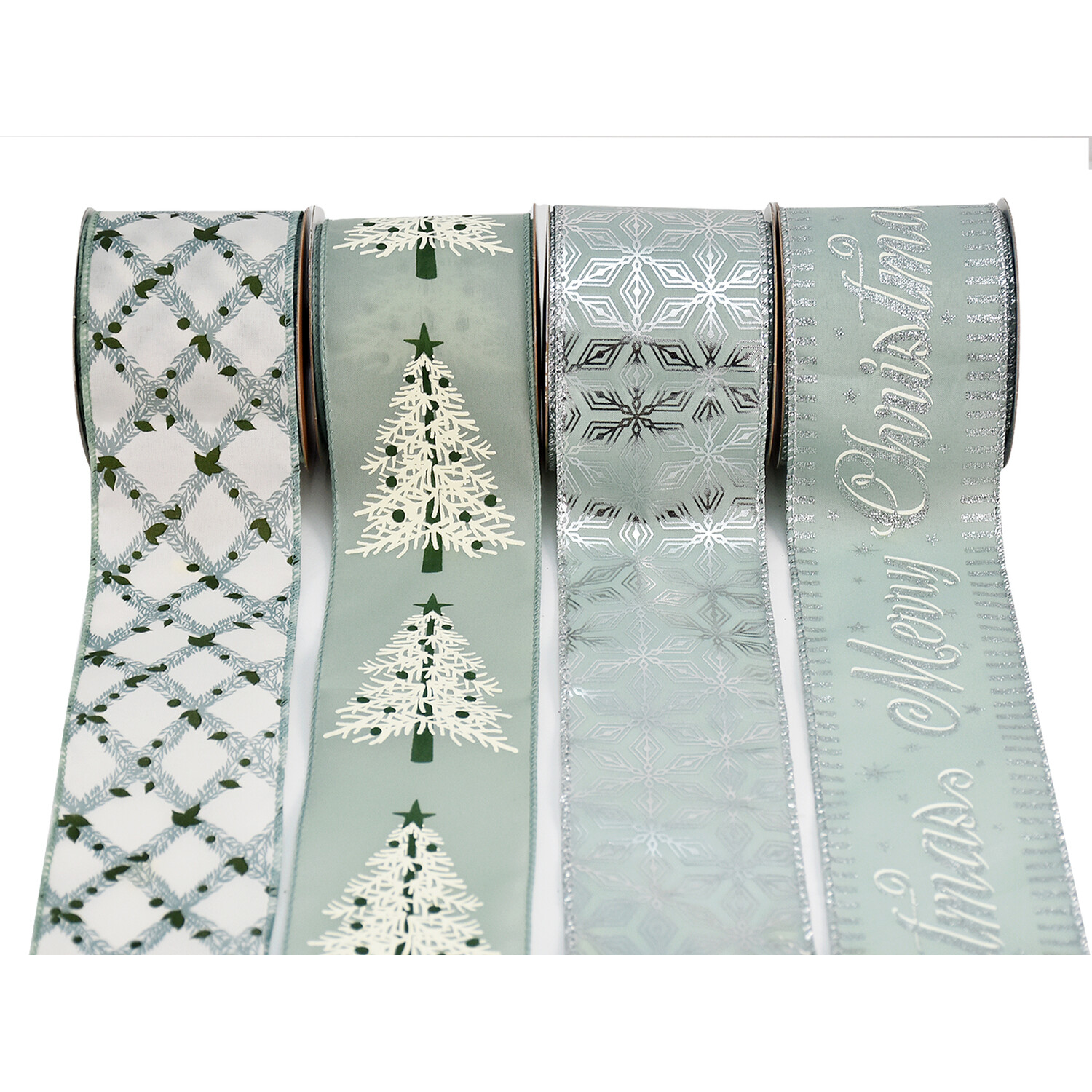 Single Mistletoe Cottage Sage Premium Ribbon in Assorted styles Image 2
