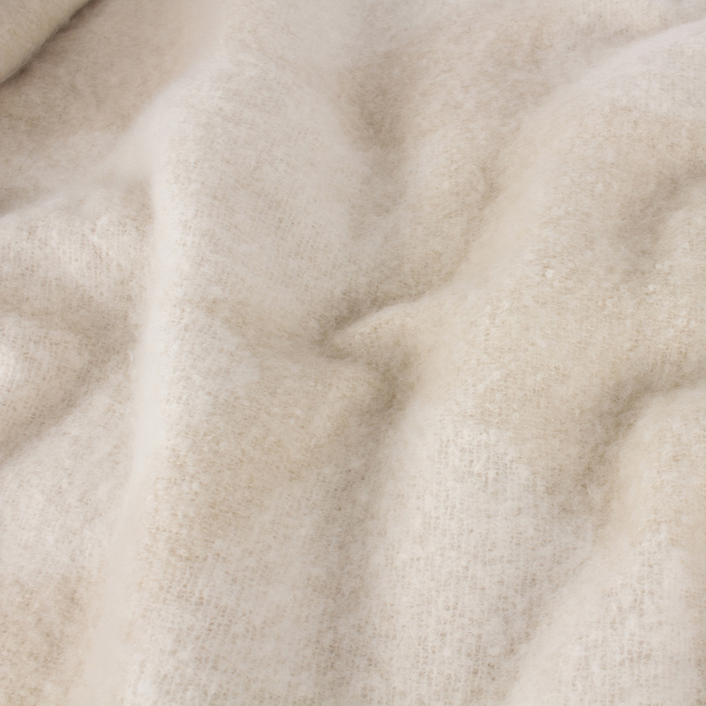 Hoem Meta Natural Jacquard Tasselled Throw 130 x 180cm Image 4
